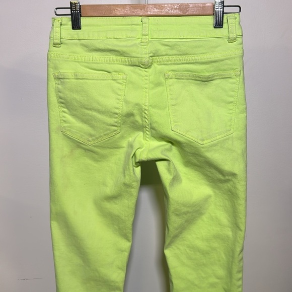 Nameless Neon Green Skinny Jean Size 28 - Picture 3 of 7